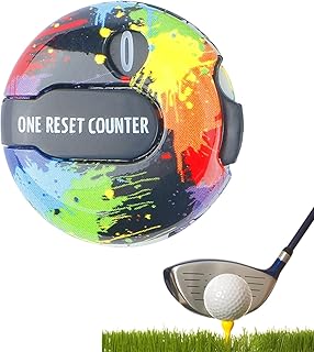 Golf Score Counter, Golf Stroke Counter Mini Clicker with Clip Golf Score Keeper Simple Attachment to Scorekeeper Up to 12 Shots Score with One Touch Reset
