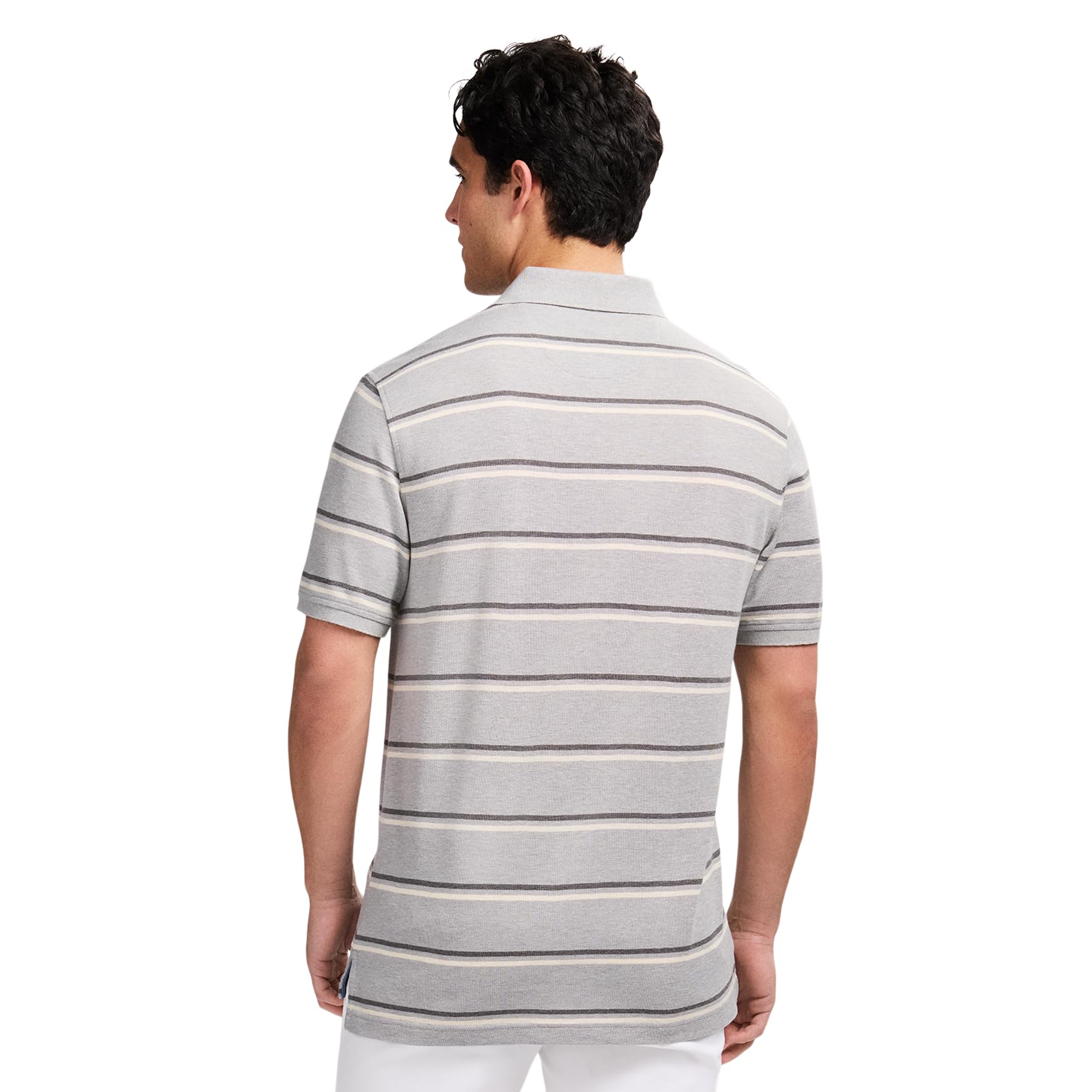 Izod Advantage Performance Short Sleeve Stripe Polo Camisa Hombre
