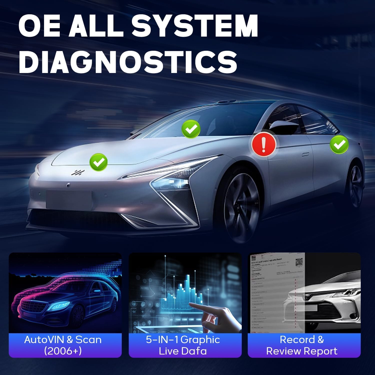 Autel IM508S Scanner Programmer Tool Full OBDII Diagnostics Code Readers Diagnostics Scan Tool Programming 3000+ Bidirectional Tests 40+ Resets Android 11 FCA AutoAuth 4/64G