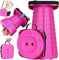 Vista 8 de Fishboy Taburete plegable mejorado, capacidad máxima de peso de 400 libras, ligero pero resistente, taburete plegable retráctil telescópico plegable