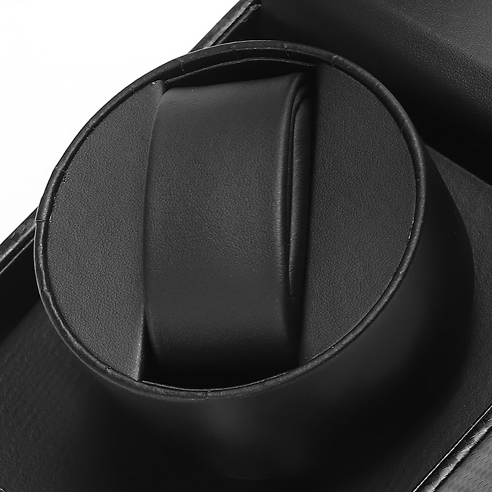 Remontoir Montre Automatique,Boite Montre Automatique,Remontoir Automatique avec LumièRe LED,BoîTe De Remontoir De Montre pour 1 Montres,Remontoir Automatique en Cuir PU
