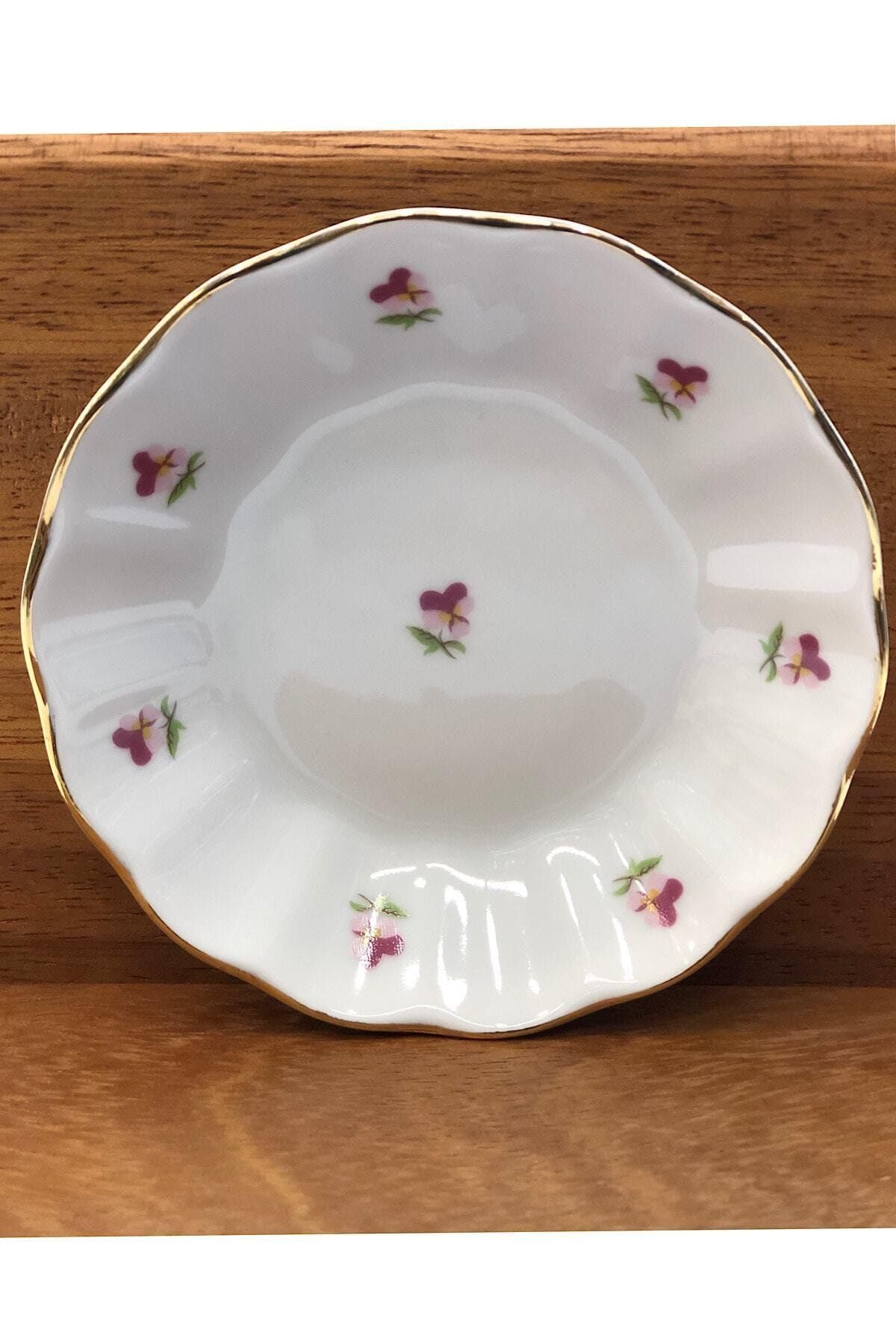 Porland Mineli Çay Tabağı 12'li 12'li Küçük Mineli 869373A528V612