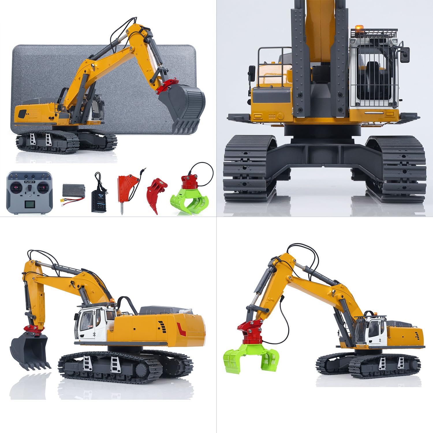 Toucan RC Hobby 1/18 Kabolite RC Bagger 5901 100S Elektrischer Hebebügler Flysky Fernbedienung 970 Bagger Engineering Fahrzeug Elektro Ripper Hammer Neujahr Geschenk