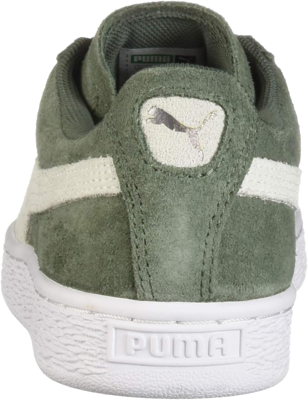 PUMA Women's Suede Classic Sneaker Laurel Wreath White, 9 M US