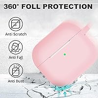 Vista 570 de Funda para AirPods Pro con kit de limpieza, funda de silicona suave para Apple AirPod Pro de 1ª/2ª generación, accesorios de funda AirPods Pro/Pro 2