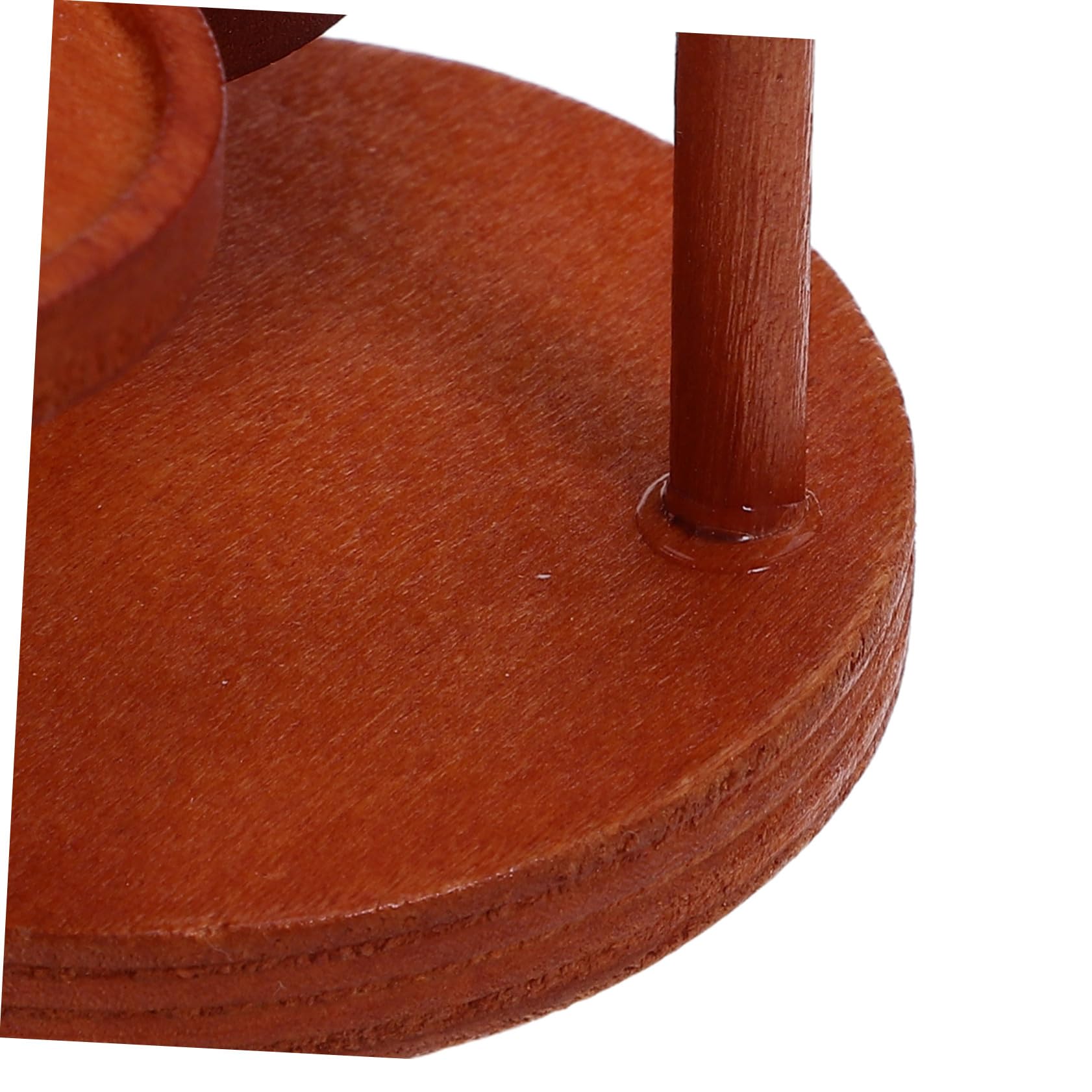 Kisangel 2 Impostati Miniature Stand da Dolci in Legno per Casa delle Bambole Vassoio Piani con Copertura in Plastica Espositore Multistrato