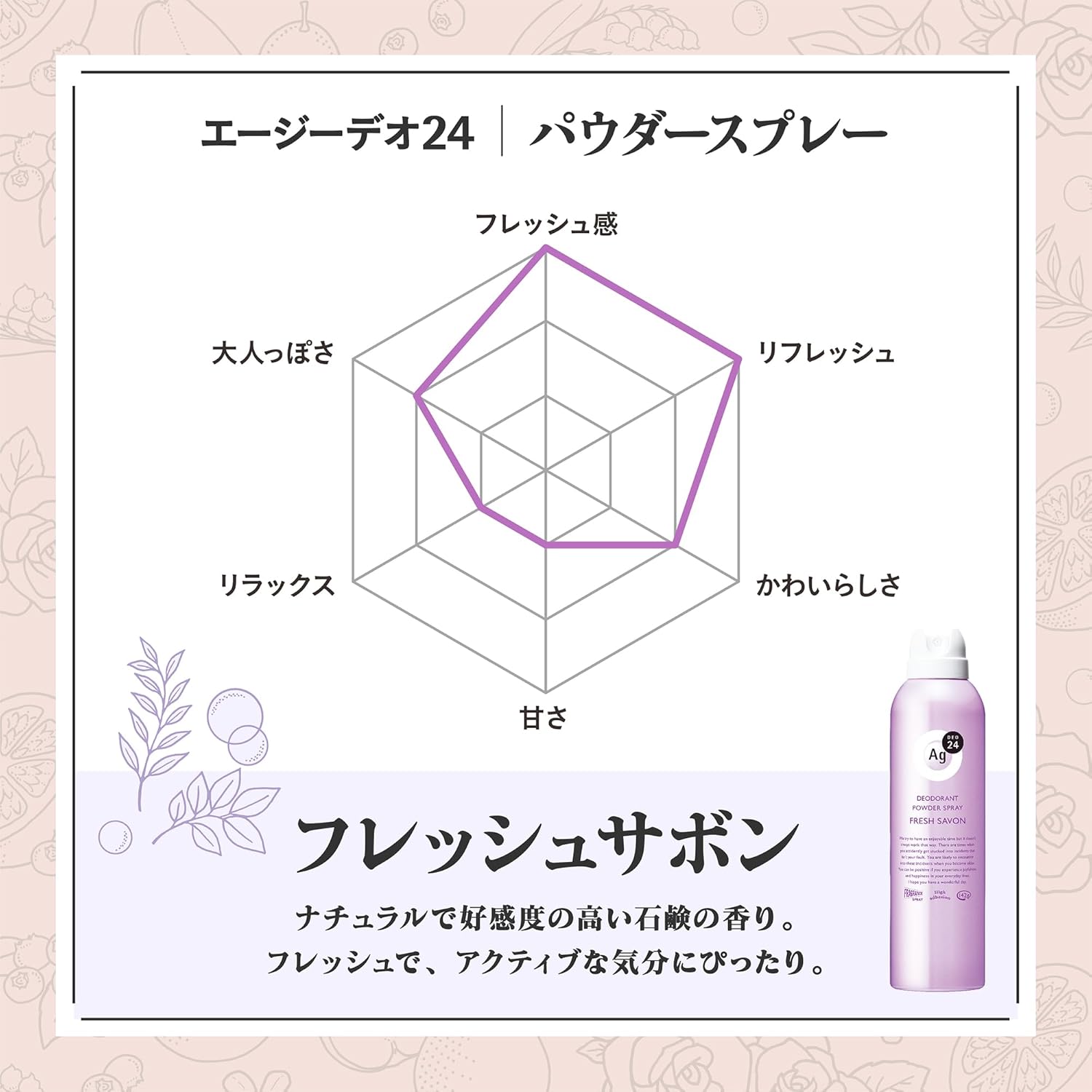 エージーデオ24 パウダースプレー (医薬部外品) フレッシュサボン 142g+40g+おまけ セット ニオイ 殺菌 汗臭 体臭 制汗剤 デオドラント 全身 ストレス臭