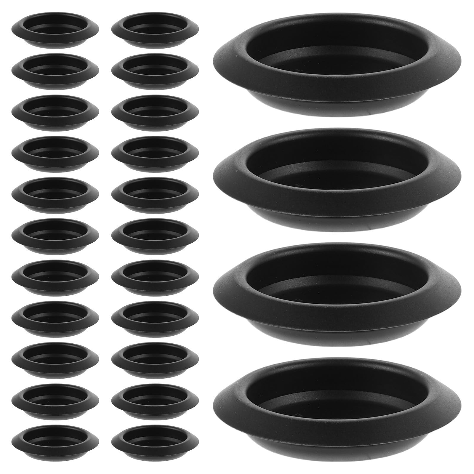 Tapones de Goma Negro para Puertas de Coche Happyyami 30 Piezas 8