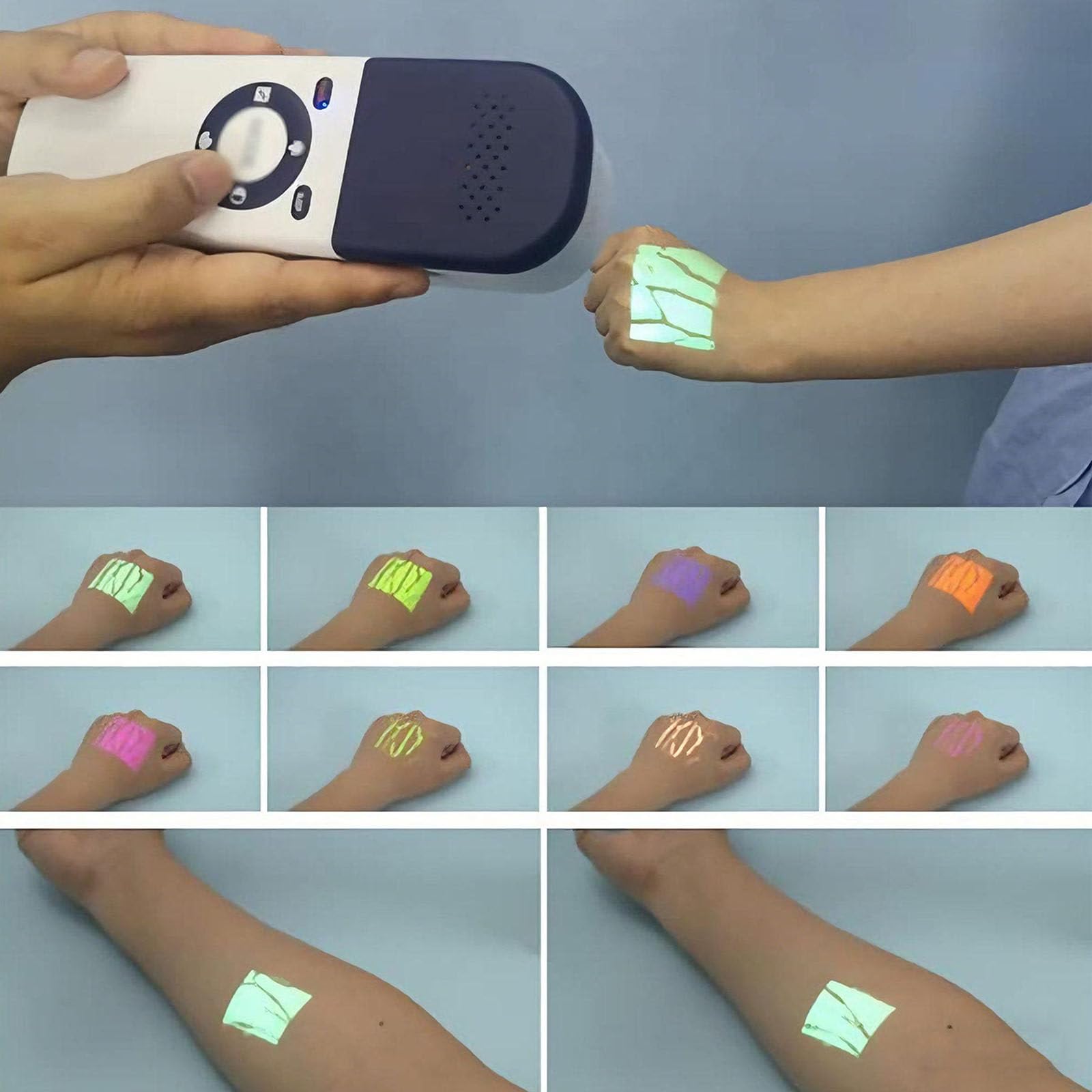 Detector Profesional de localización de Venas médicas, proyector de buscador de Venas por Infrarrojos para punción precisa de Vasos, Mejorado para Acceso a Venas pediátricos Handheld