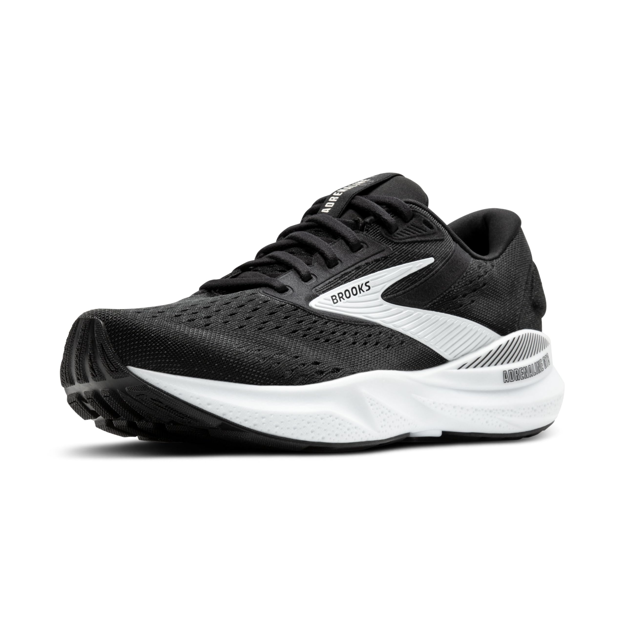 Brooks Women’s Adrenaline GTS 24 Supportive Running Shoe 38 EU Black/White