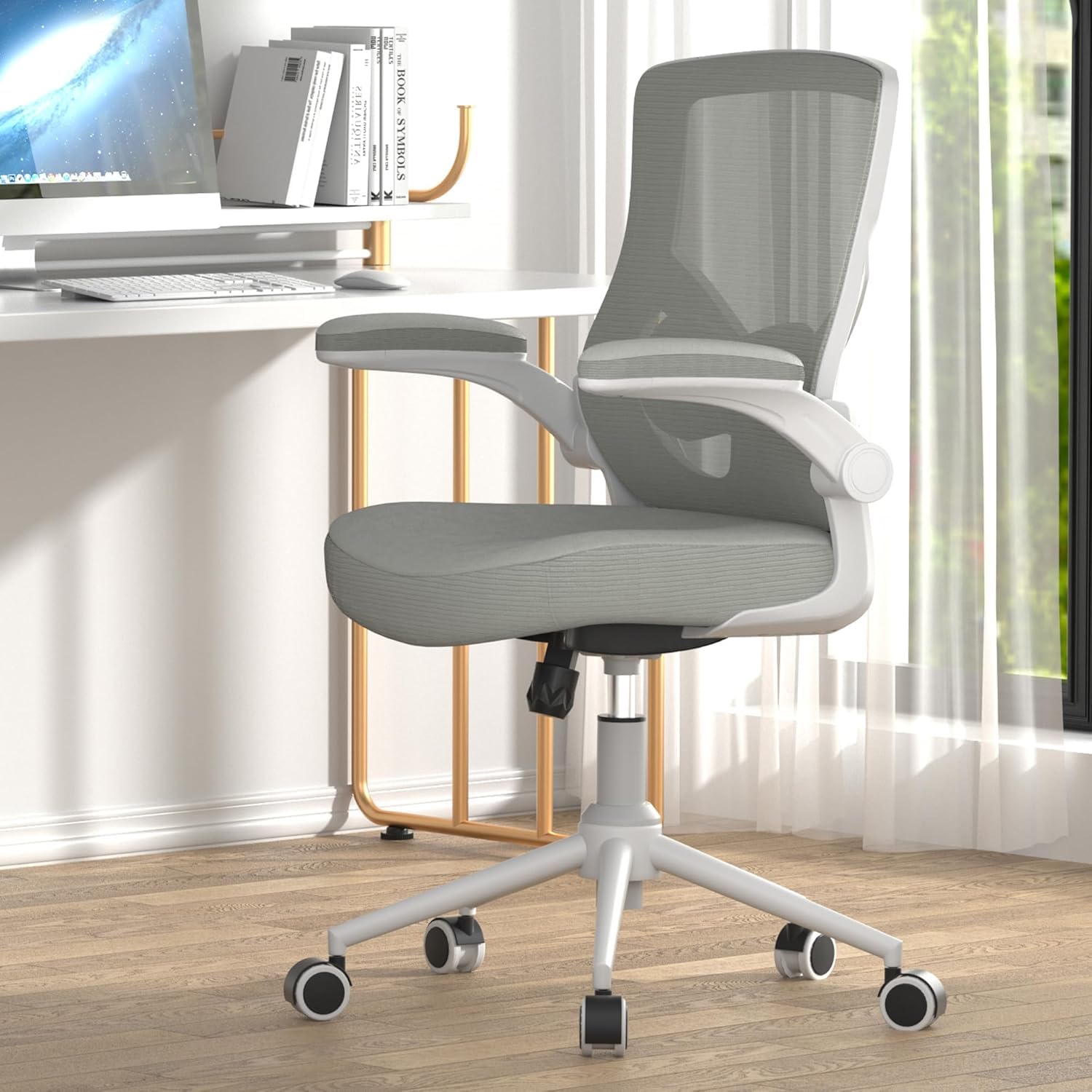 Office Chair High Back Desk Chair Adjustable Height and Ergonomic Design Home Office Computer Chair Executive Lumbar Support