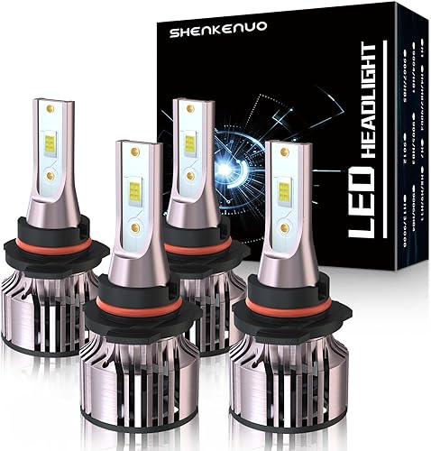 Miniatura 1 de SHENKENUO Compatible con bombillas LED halógenas Civic (2004-2015) 9005+9006 de haz altobajo, 6500 K blanco frío Plug and Play, paquete de 4