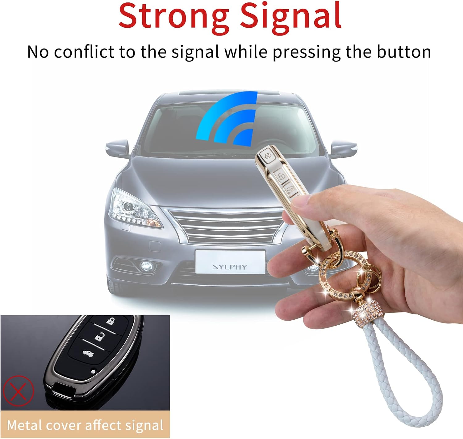 Gematay for Kia Key Fob Cover, Key Case Shell Compatible with Kia Cerato Ceed Forte NIRO Sorento Seltos Sportage Soul Telluride Remote Smart Key Protector image 4
