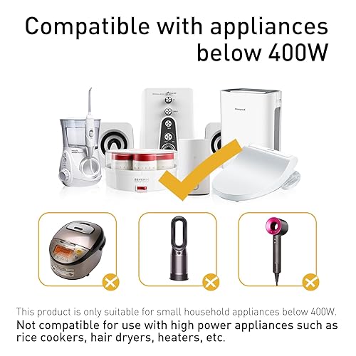 Miniatura 2 de SUNSHUN Convertidor de voltaje elevador de 110 V a 220 V, transformador elevador de 500 W, transformador de 110 V-120 V a 220 V-240 V, convertidor