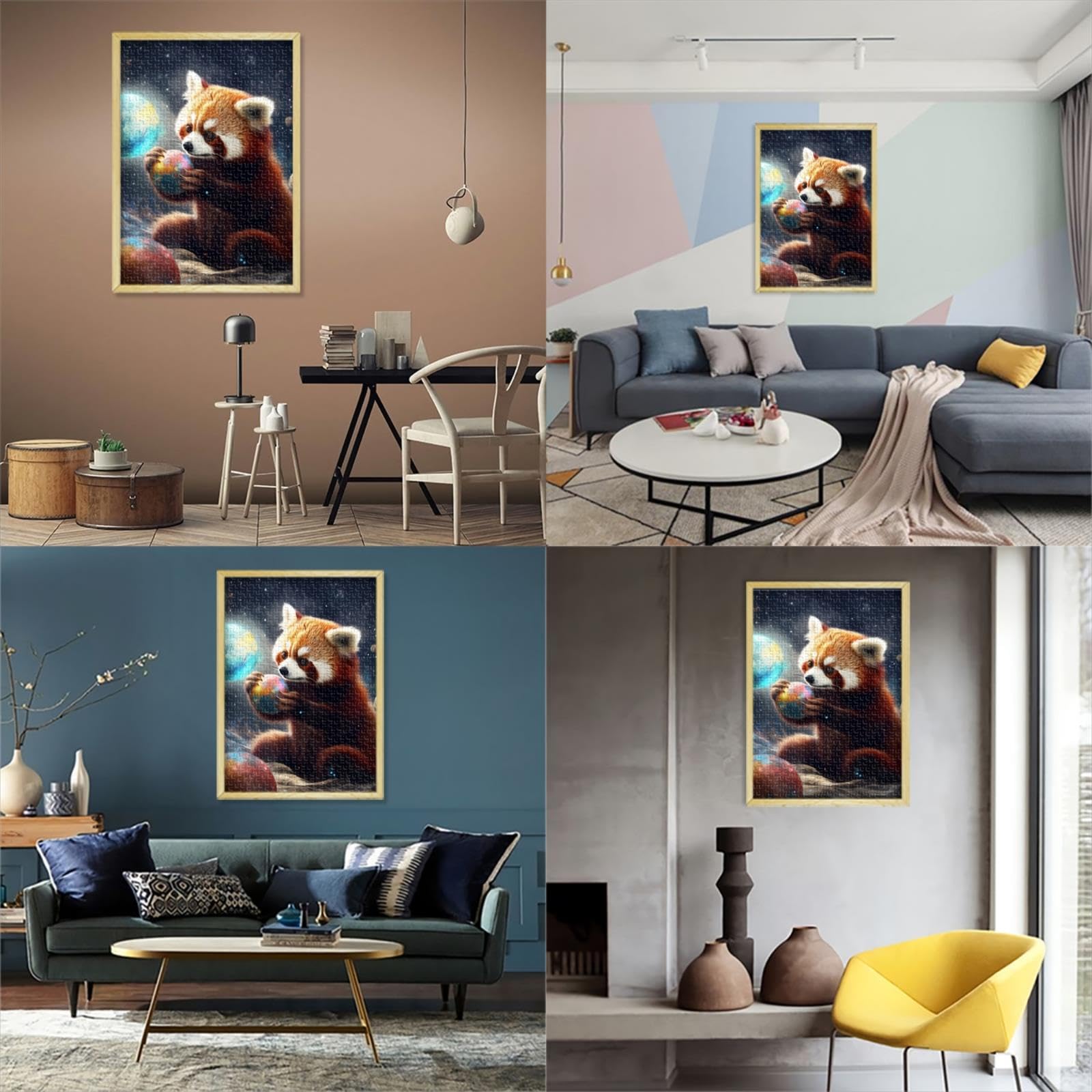 1000-Piece Red Panda Wooden Jigsaw Puzzle – 29.5 X 19.6 Inch, Premium Quality