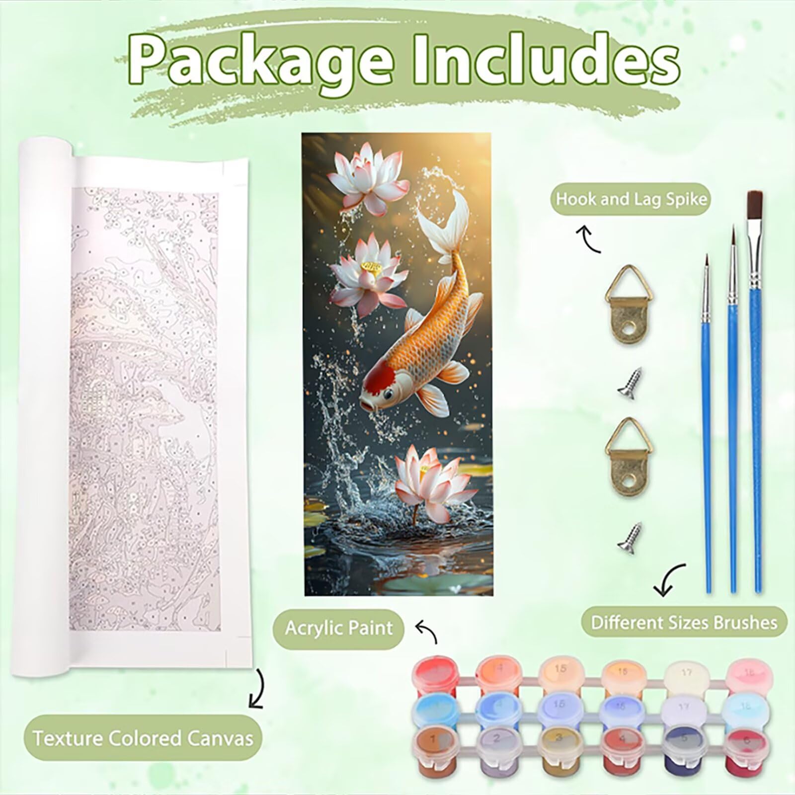 Malen Nach Zahlen 50x150cm Leinwand Blumen Malen Nach Zahlen Erwachsene mit Ohne Rahmen, DIY Kreativ Set für Erwachsene mit Pinseln und Acrylfarbe, Zimmer Deko Gemälde 1 Landschaft Geschenk, P0M-983