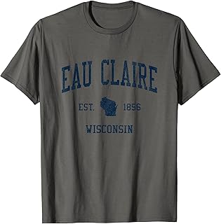 Eau Claire WI Vintage Athletic Sports JSN1 T-Shirt