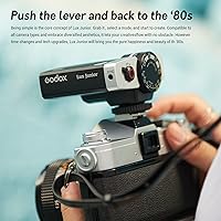 Vista 6 de Godox Lux Junior - Flash de cámara retro, flash de cámara minimalista con CCT GN12 6000K ± 200K, modos automático y manual, control óptico S1/S2