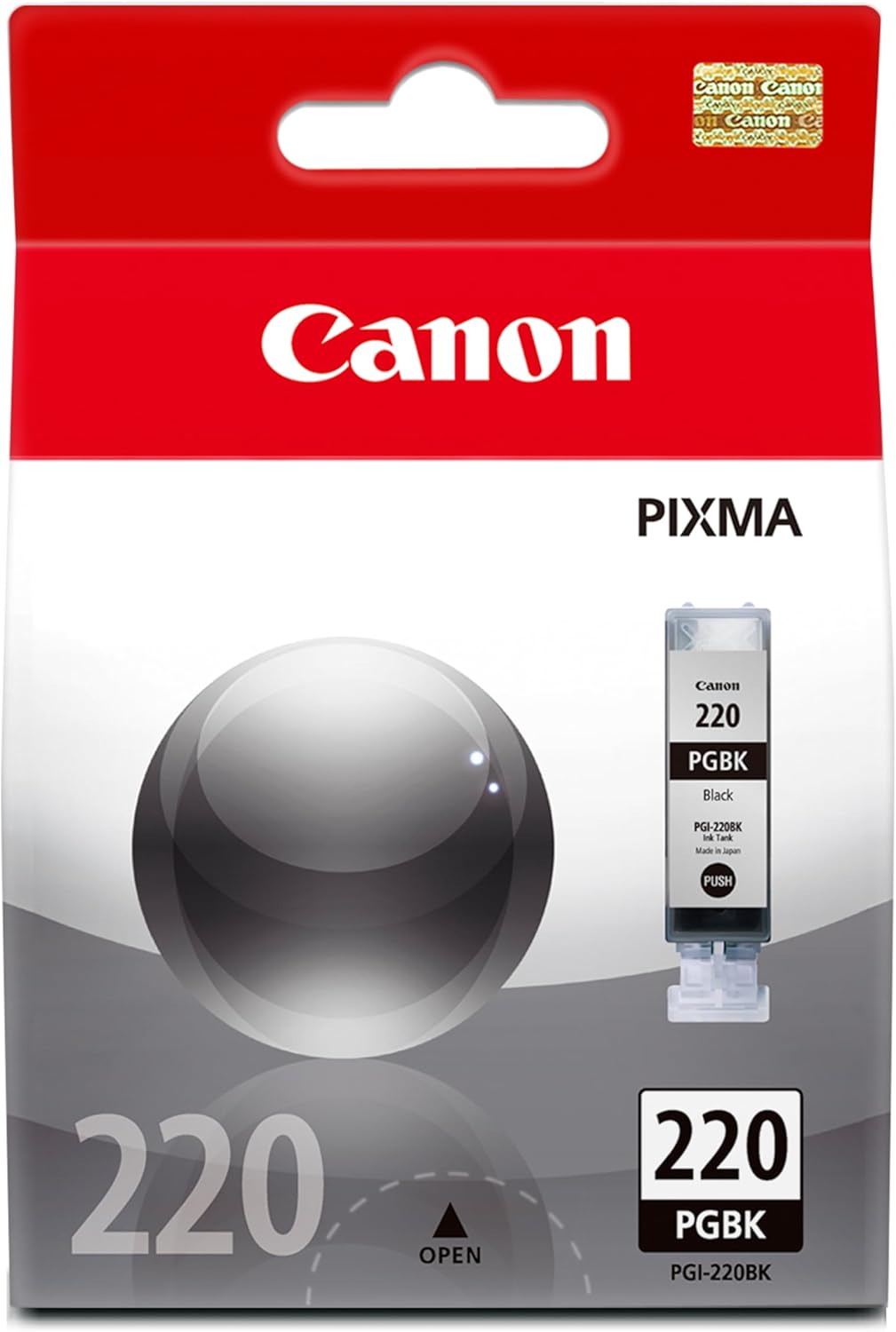 Canon PGI-220 Genuine Black Ink Tank, Compatible with MP980, MP560, MP620, MP640, MP990, MX860, MX870, iP4600, iP3600, and iP4700 Printers