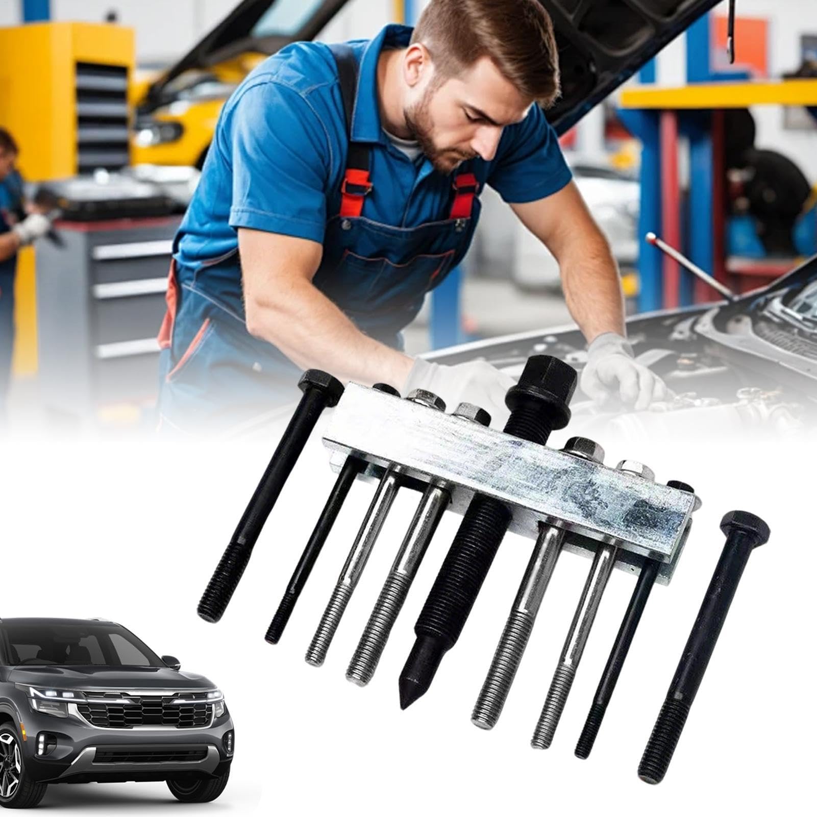 Kit Extracteur de Volant de Direction Outils Manuels Ajustables