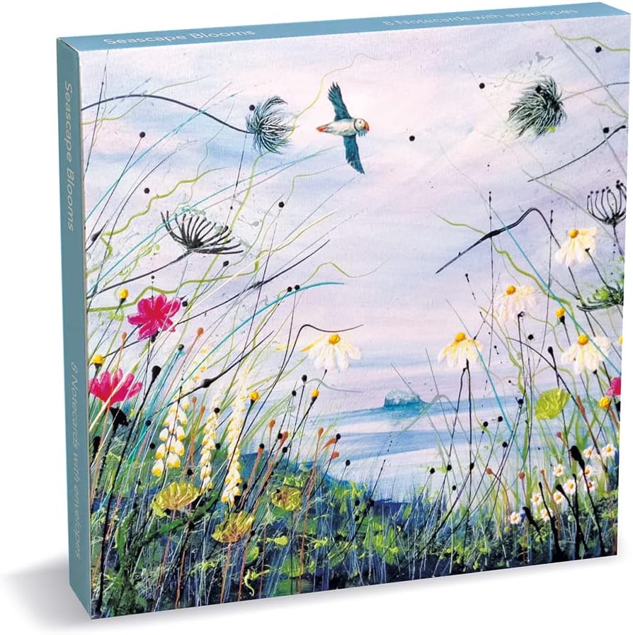 Museums & Galleries Seascape Blooms 8 Square Notecards Wallet