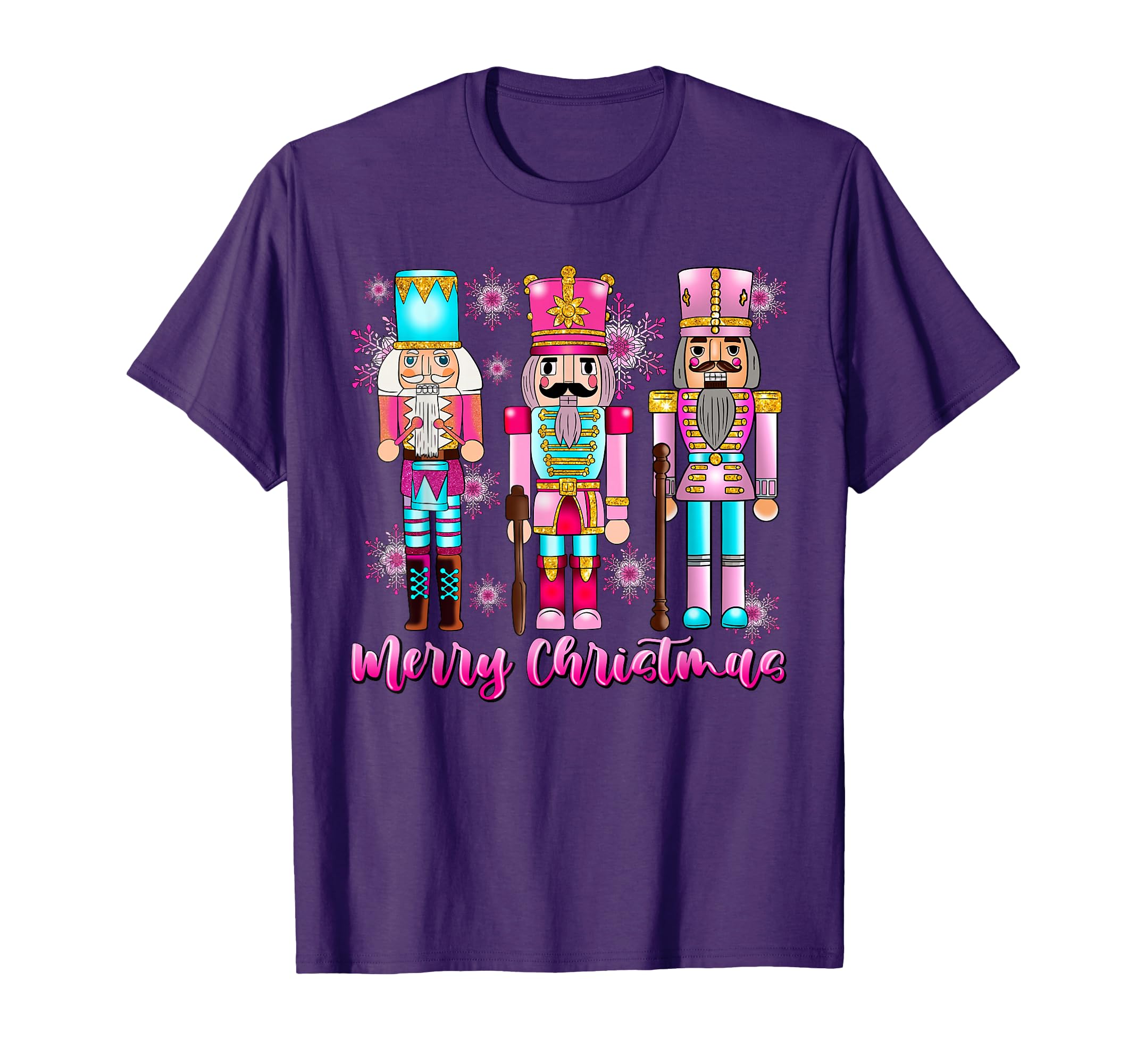 Pink Nutcracker Squad Pink Christmas Ballet Xmas Women Kids T-Shirt