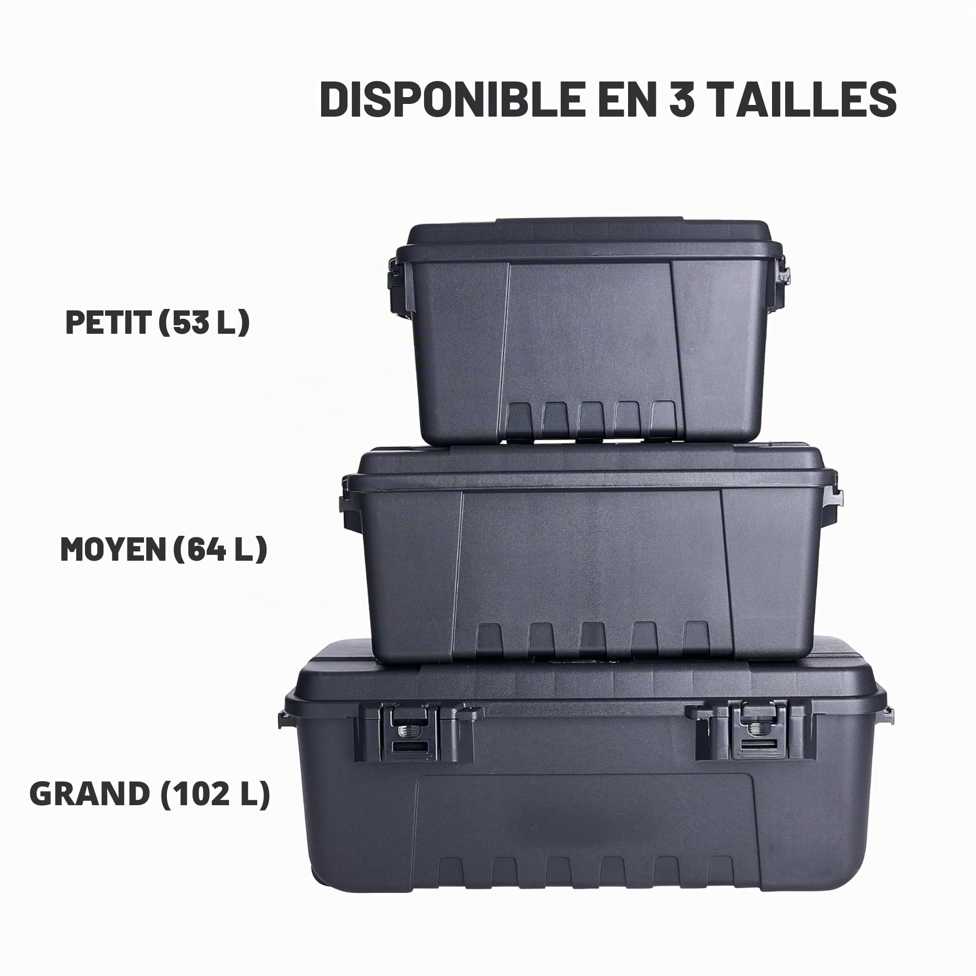 Plano - 1719-01 - Coffre de rangement - Vert Olive - Taille M