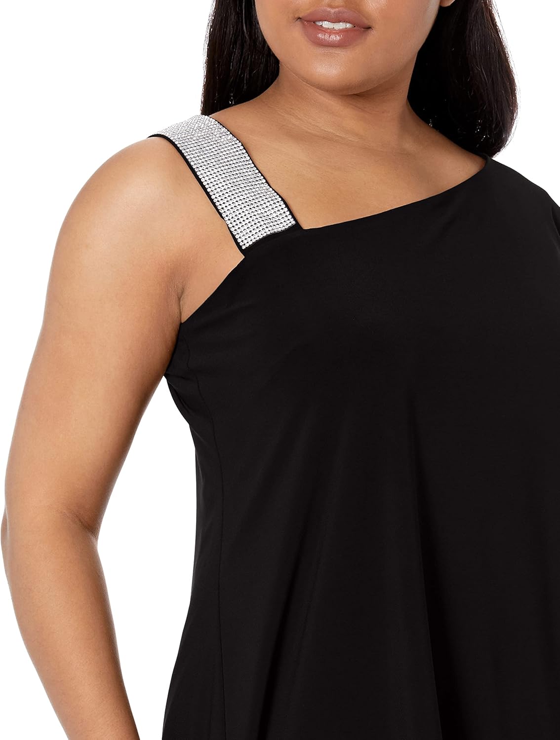 R&M Richards Womens One Shoulder Short Cocktail Dress - Image 6