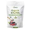 Organic Birch Xylitol - USDA Certified Organic Plant Based Sweetener, Keto friendly, Low Glycemic Index, Sugar Substitute; 8oz