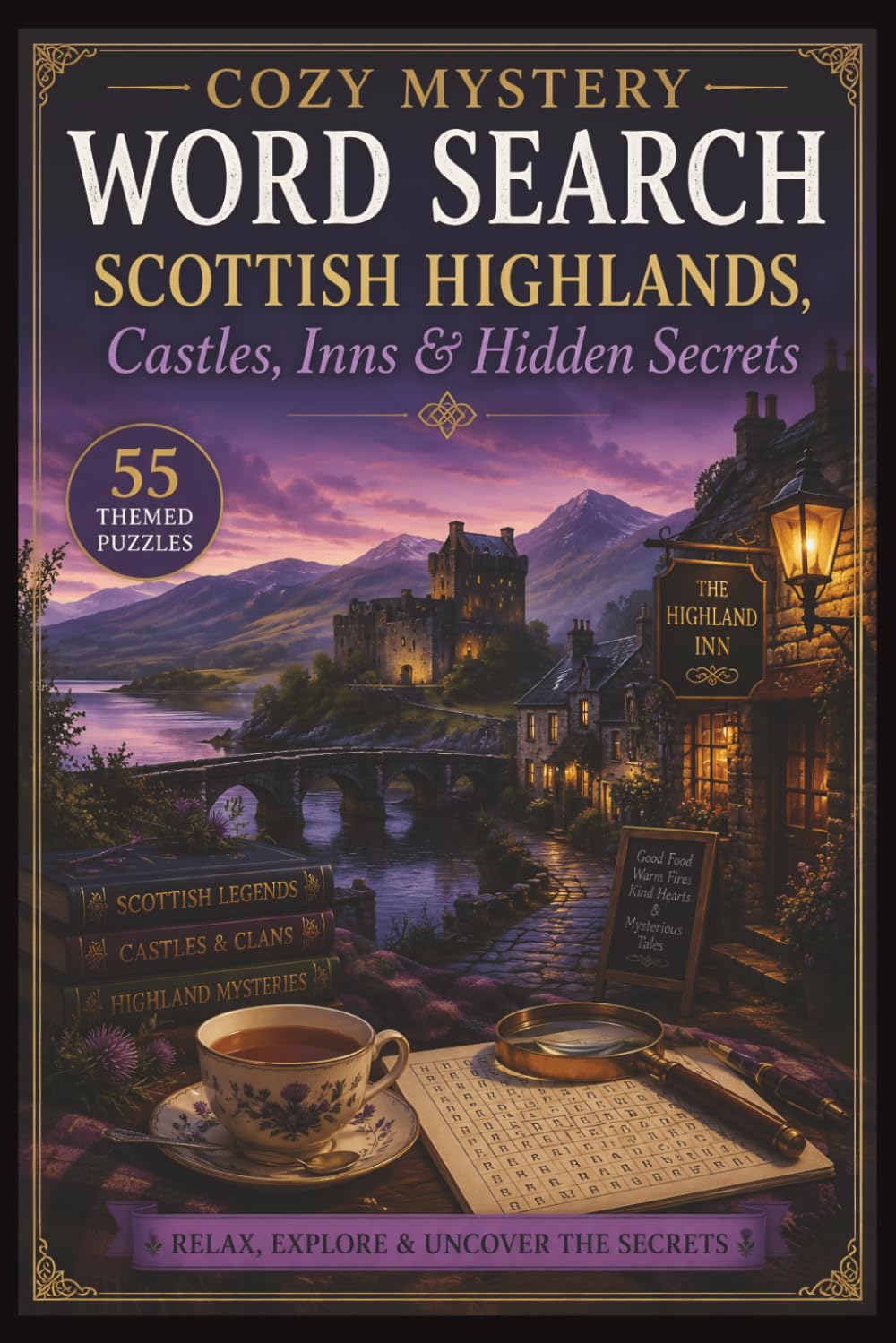 Cozy Mystery Word Search: Scottish Highlands, Castles, Inns & Hidden Secrets (Cozy Mystery Word Search Series)