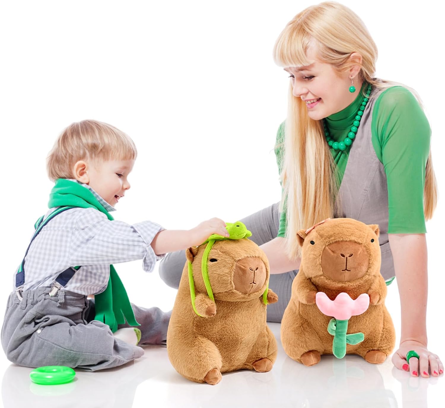 9 inch Capybara Plush,Capybara Stuffed Animals with Turtle Backpack Capibaras Peluches Perfect Plush Gift for Kids Adults (9 Inch)