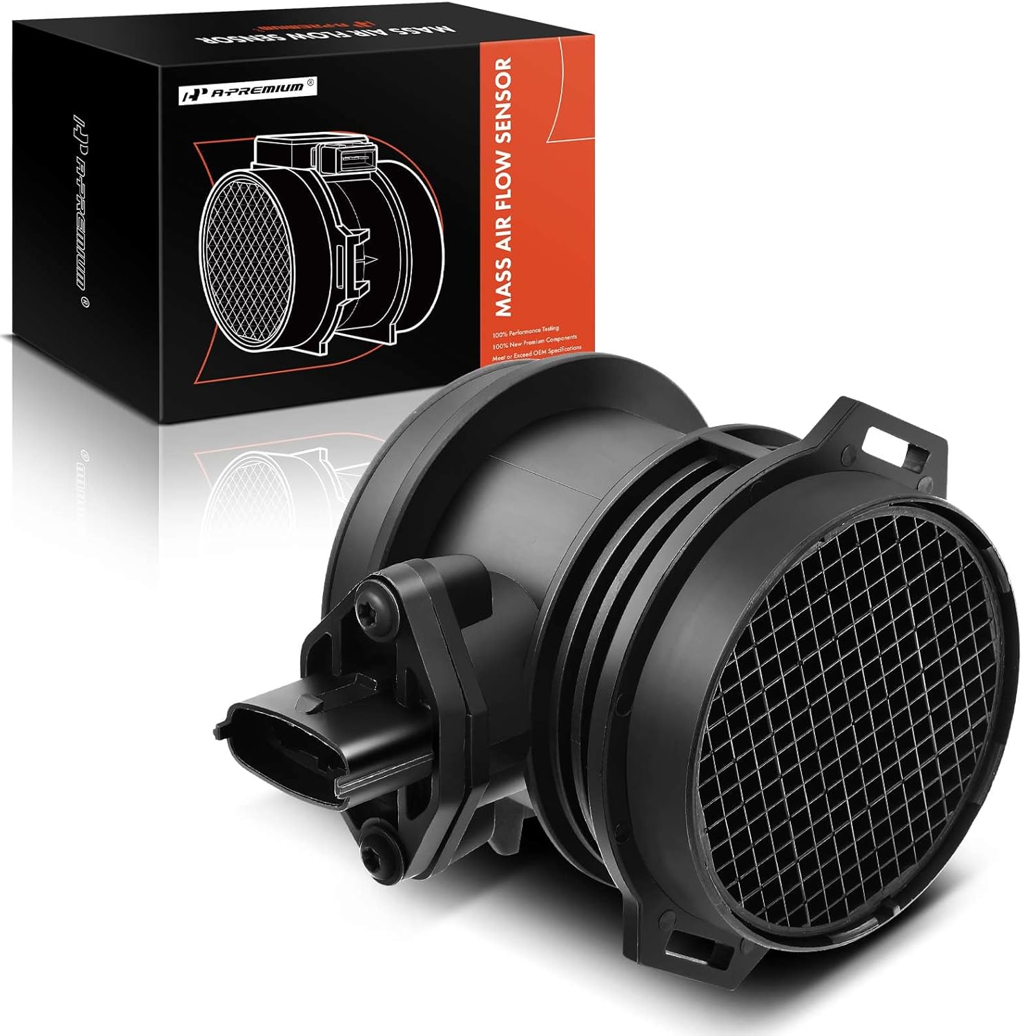 A-Premium Mass Air Flow Sensor Meter [5-Pins] Compatible with Hyundai XG350 2002-2005, Santa Fe 2003-2006, Kia Sorento 2003-2006, Sedona 2002-2005, Amanti 2004-2006, Replace# 2810039450, 2810039400