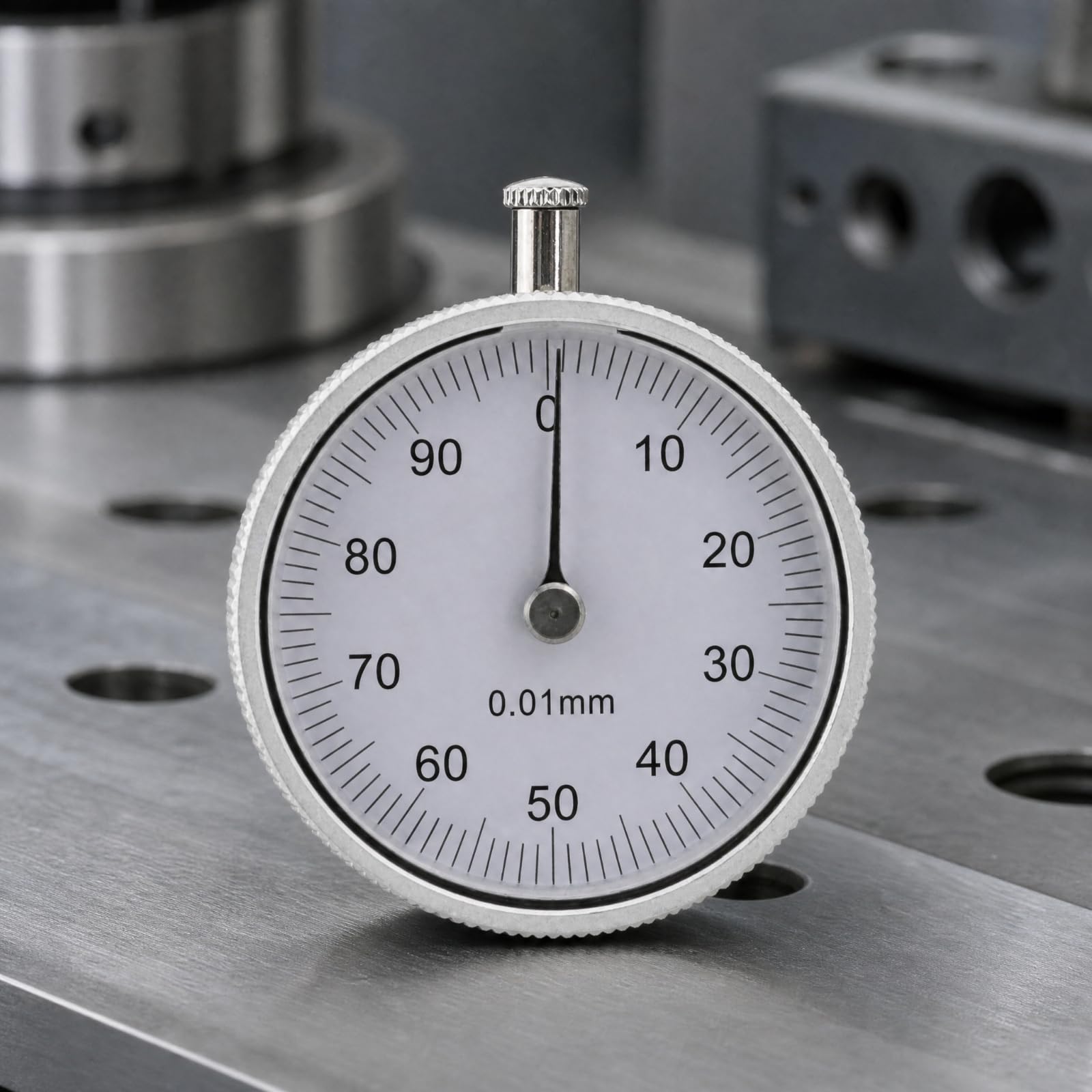 Cabezal Comparador Reloj para Ajuste Herramientas Preciso Cabezal Indicador Face Mecánico Robusto para Tareas Mecanizado