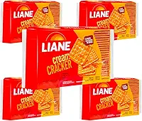 Biscoito Cream Craker Sem Lactose 330g Liane - 5 unidades