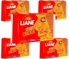 Biscoito Cream Craker Sem Lactose 330g Liane - 5 unidades