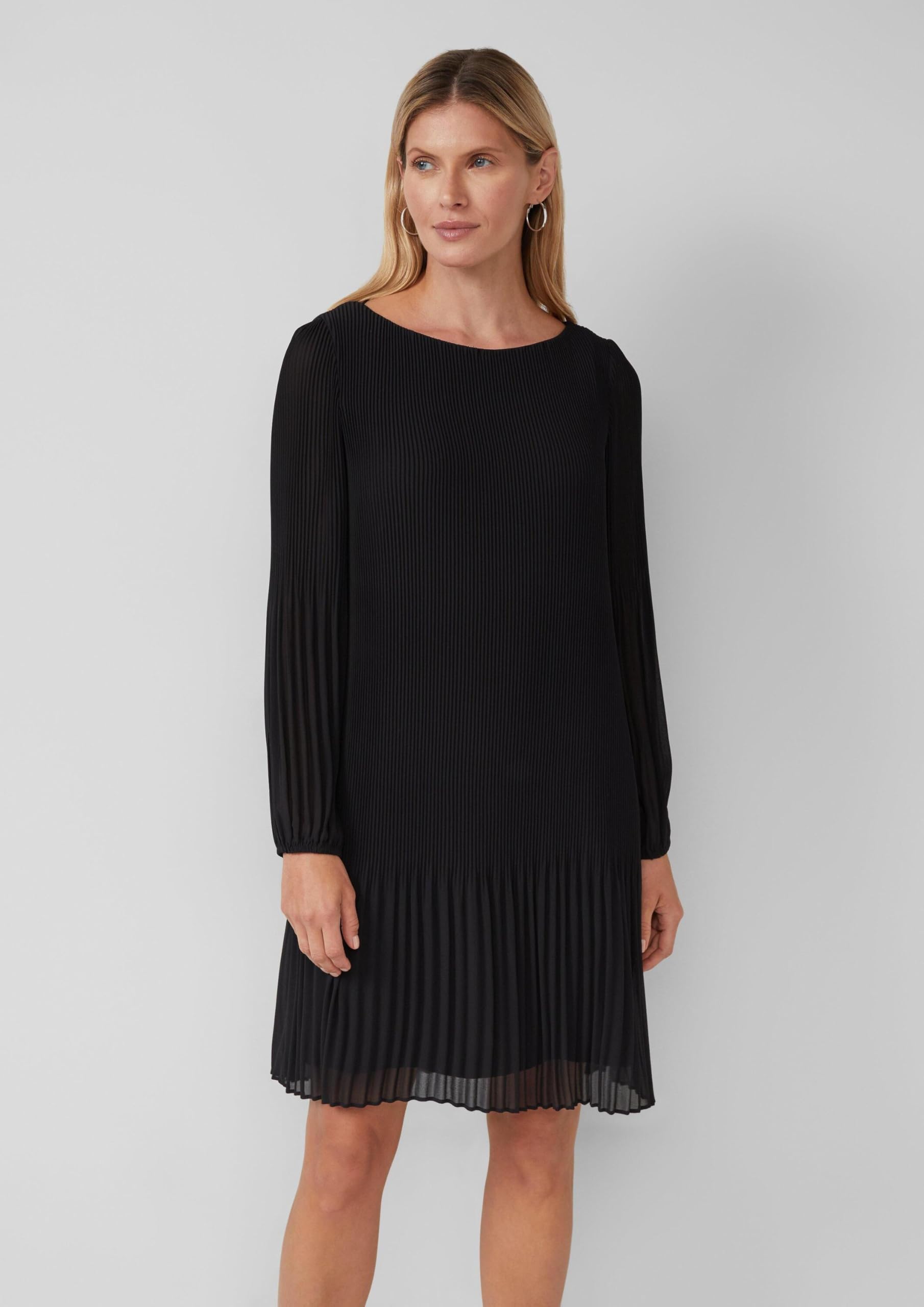 s.Oliver Plissiertes Chiffonkleid
