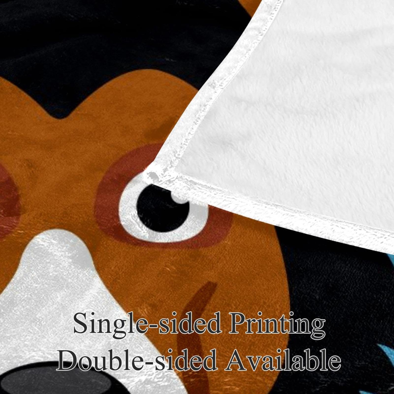 Couverture Polaire Chien Animal Couverture Plaid Chaude Douce pour Lits Canapés Chaises Divans 150×200cm