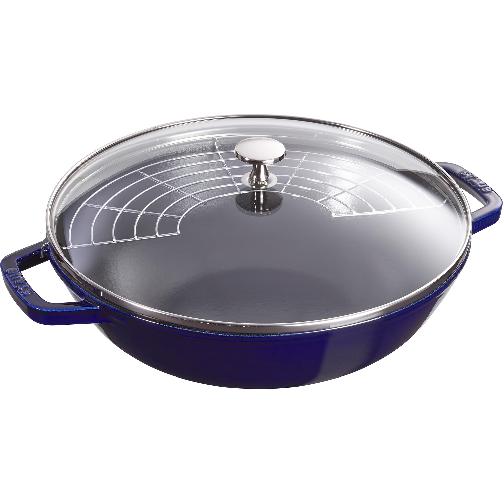 staub グリルパン ガラス蓋付 26 cm ダークブルー staub グリルパン ガラス蓋付 26 cm ダークブルー staub