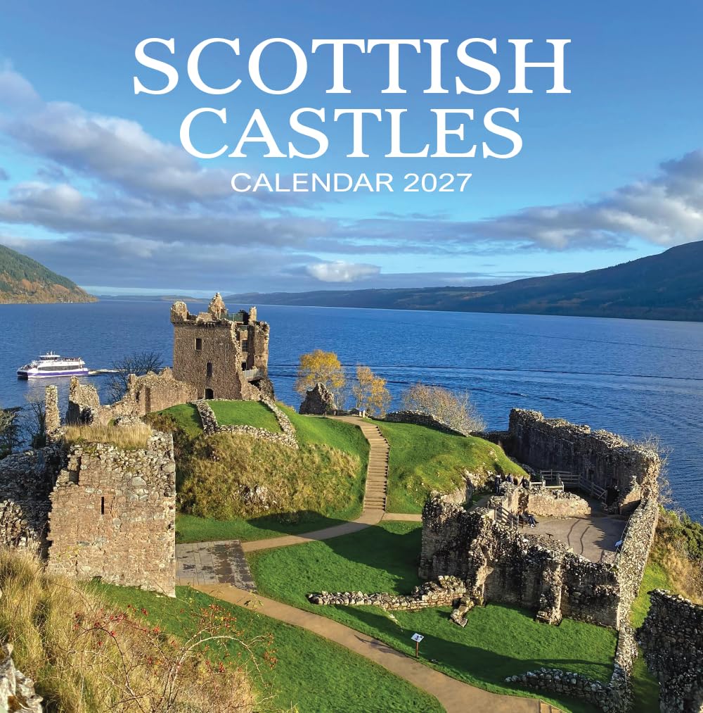 2027 Scotland Calendar: Scottish Castles - Square Wall Calendar - Month to View - 12 Months