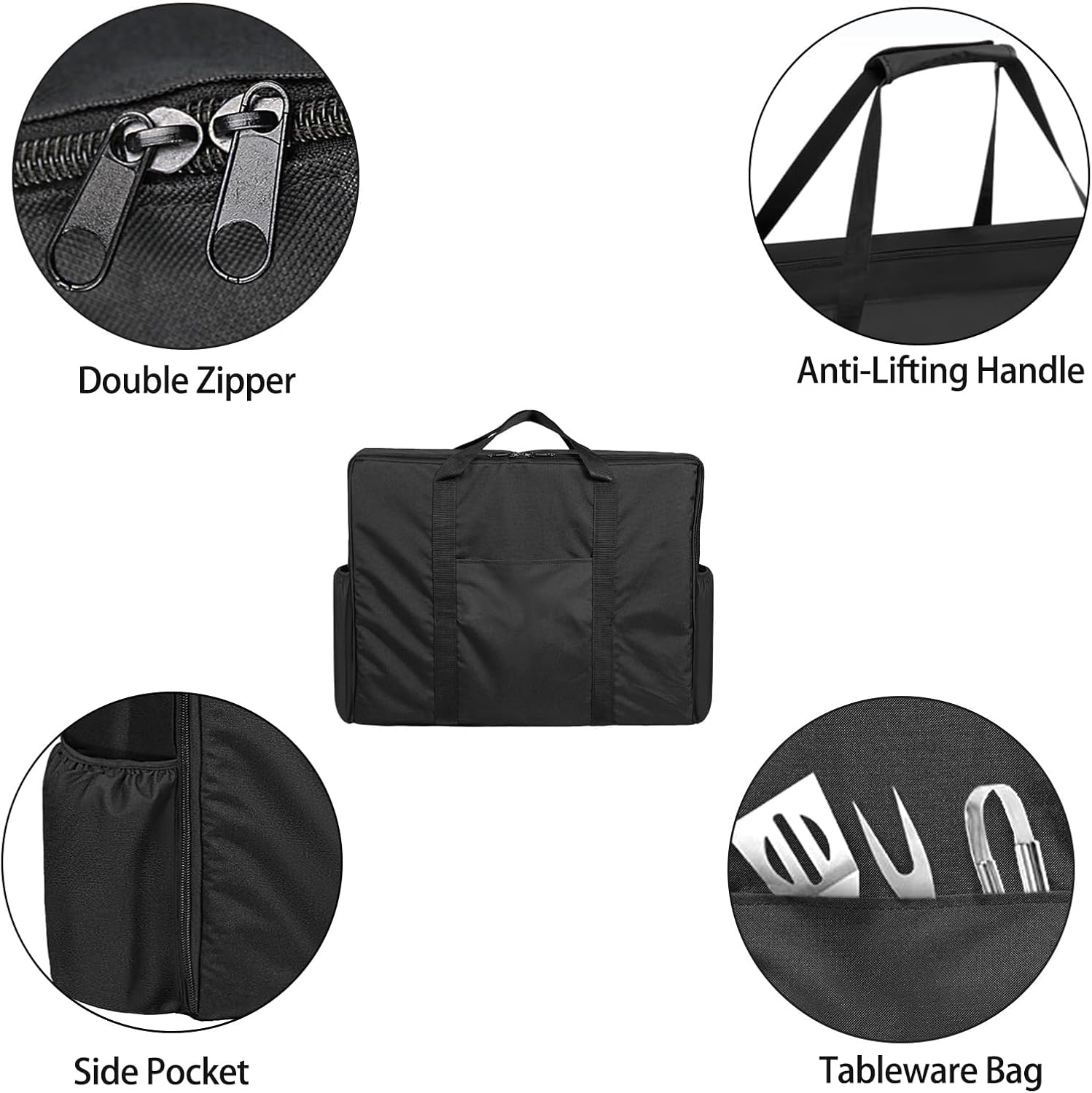 Carrying Bag for Blackstone 2246 2250 2363 2364 Adventure Ready/Otg 20" x 14" Propane Camping Griddle with Side Burner, Outdoor Heavy Duty Portable Carrying Case