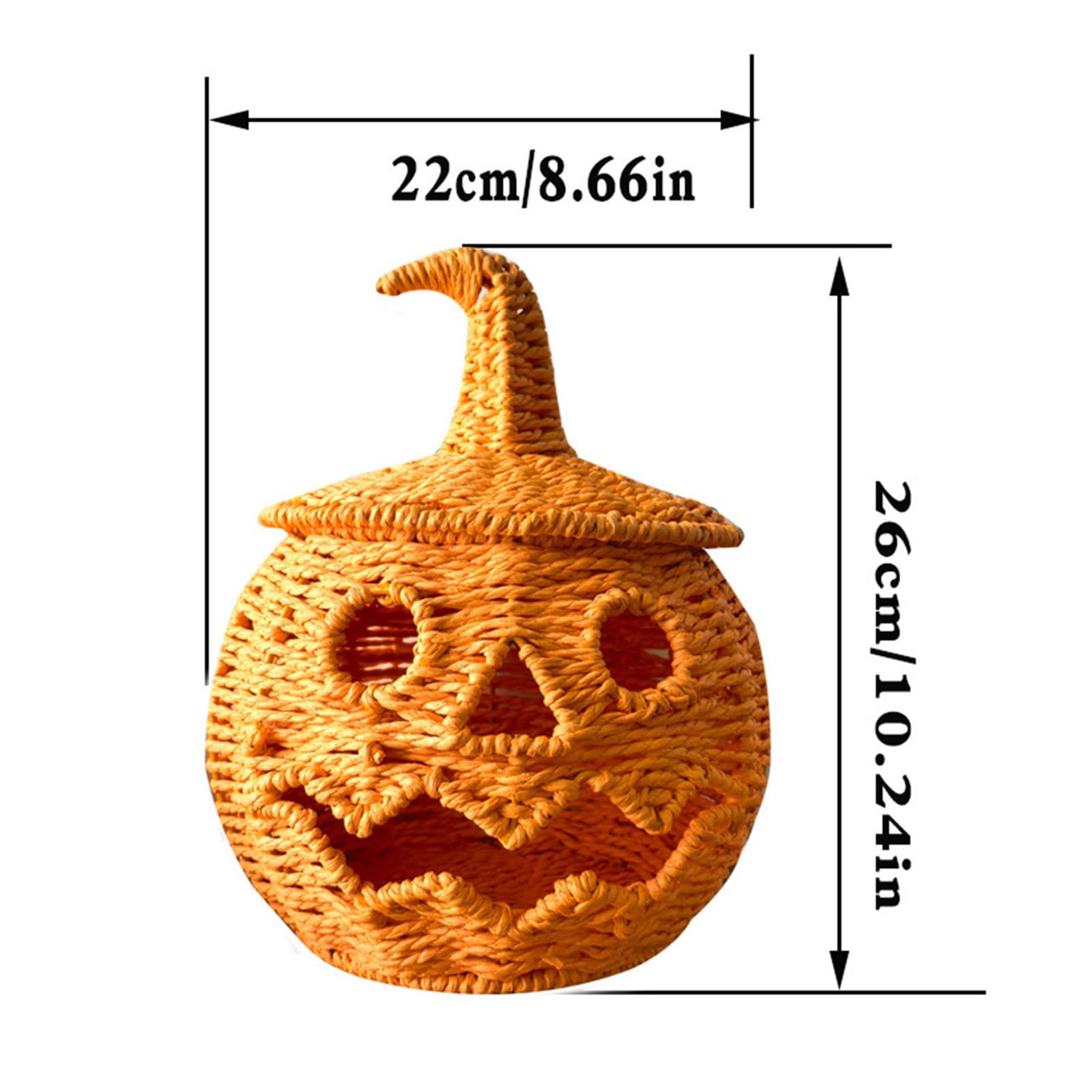 Halloween tkane lampiony Jack O dynia dekoracja do przechowywania świec LED