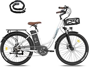 Fafrees Electric Bicycle with Pedal Assisted for 140 km - 200 km, Electric Bicycle for Men and Women with 20.3 Ah Removable Battery, 26 Inch E-Bike 250 W Electric Bicycle for City, F26 Lasting 2024