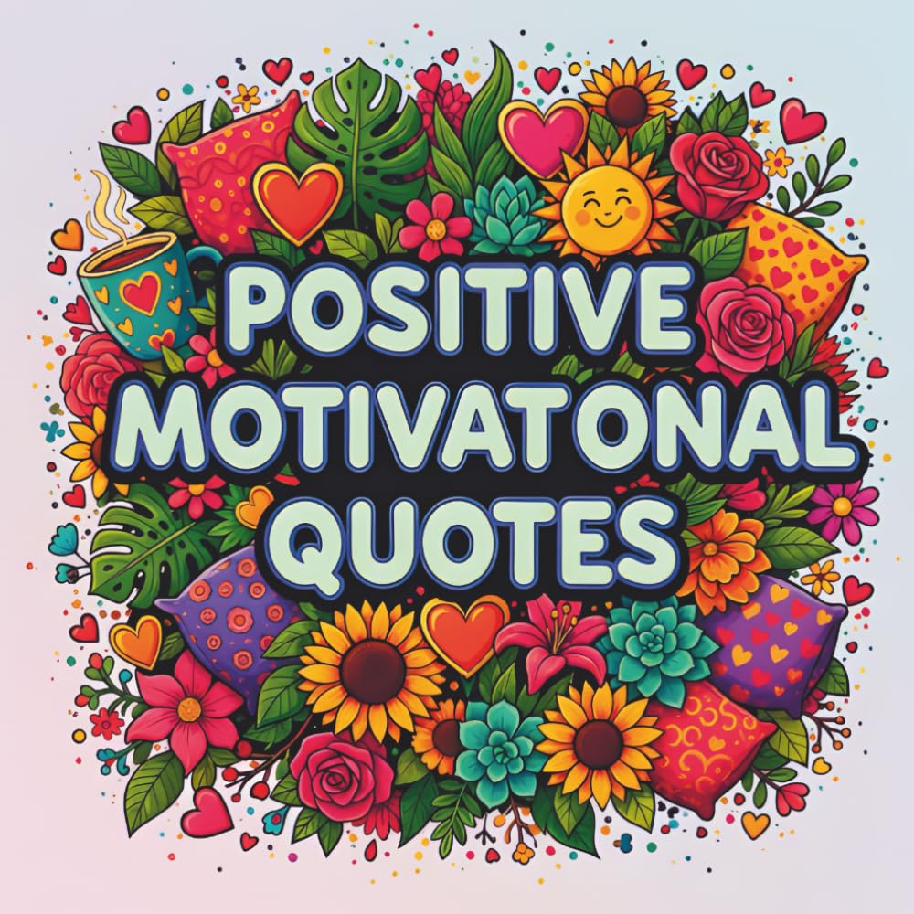 Positive Motivational Quotes: Adult Coloring Book With Inspirational Quotes For Stress Relief And Relaxation