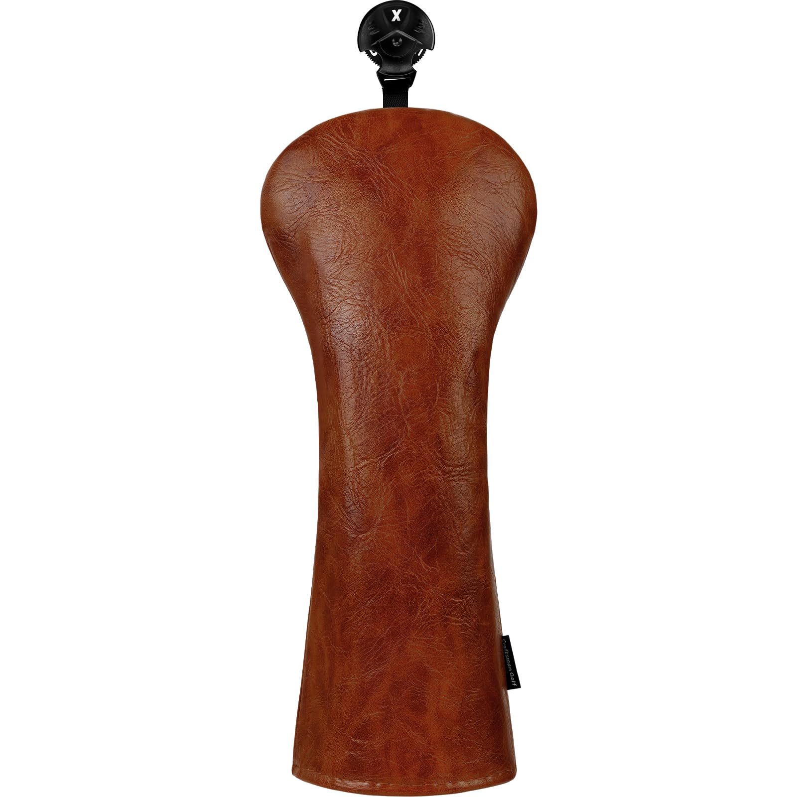 Craftsman GolfPremium Leather Brown Blade Mallet Putter Cover Driver Fairway Wood Headcover Cover Magnetic Closure