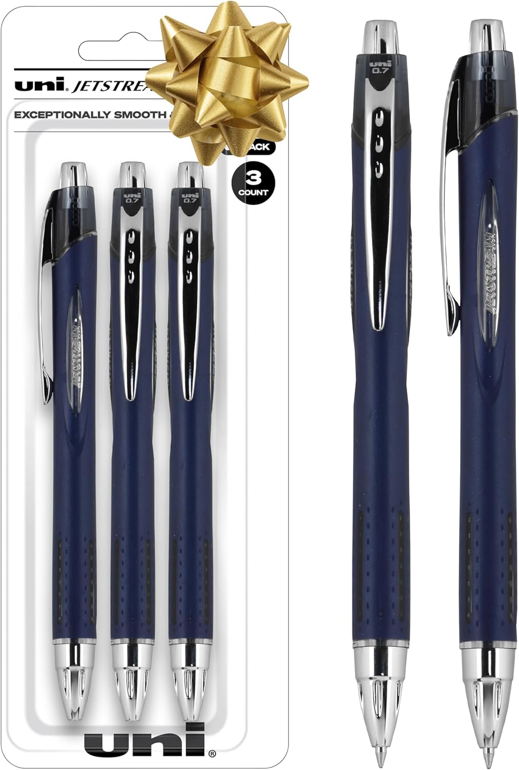 Uni-Ball Jetstream RT Pens – NY Times Wirecutter Best Pen for Over a Decade – Pack of 3 Black Fine Point Pens, 0.7mm – Back to School Pens, Ballpoint Pens Uni-Ball Jetstream RT Pens – NY Times Wirecutter Best Pen for Over a Decade – Pack of 3 Black Fine Point Pens, 0.7mm – Back to School Pens, Ballpoint Pens