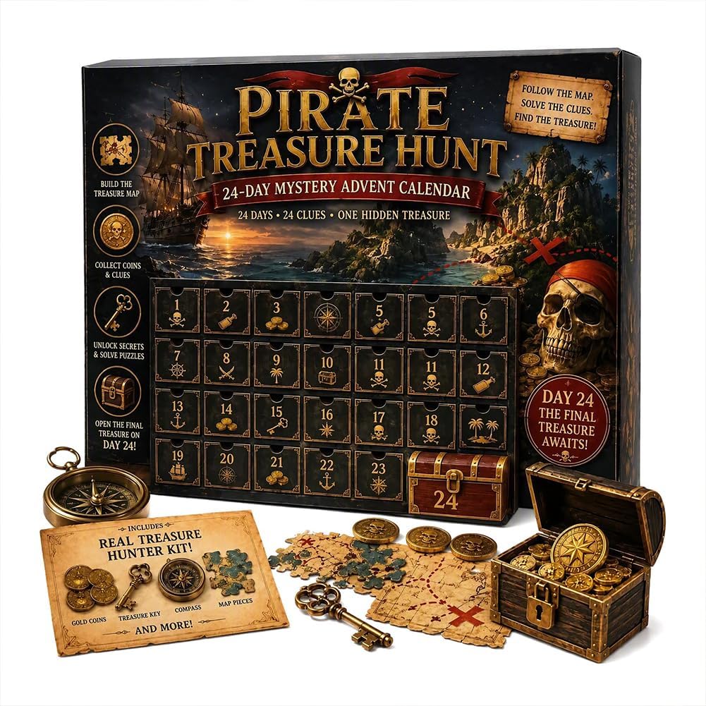 Mystery Adventure Advent Calendar, Escape Room Puzzle Game for Adults