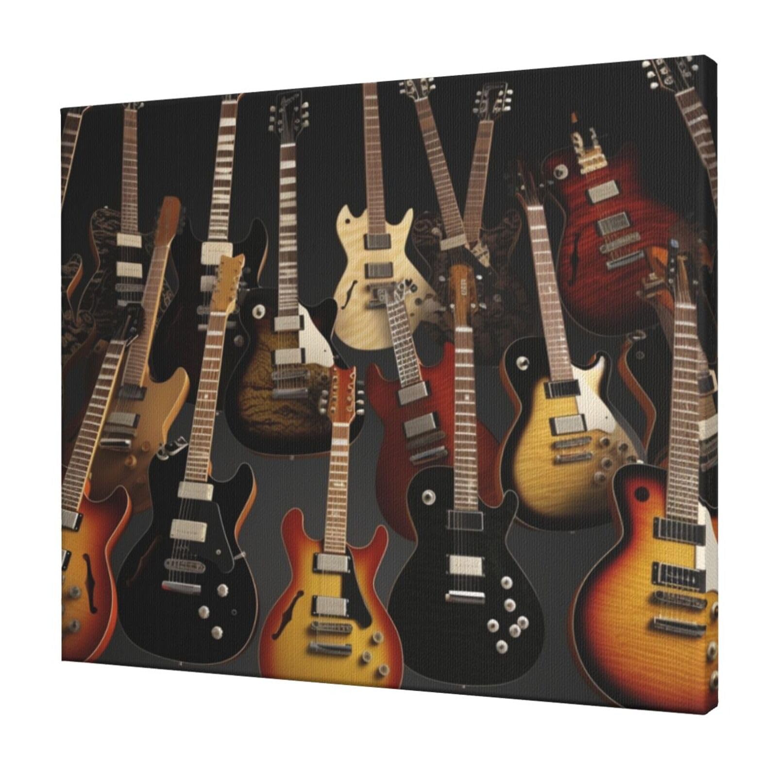 FodPand Guitars Canvas Wall Art for Living Room Wall Decor 20"x24" Modern Artwork Painting Pictures Hanging Canvas Prints Aesthetic Wall Art for Bedroom Bathroom Office Wallart Decor