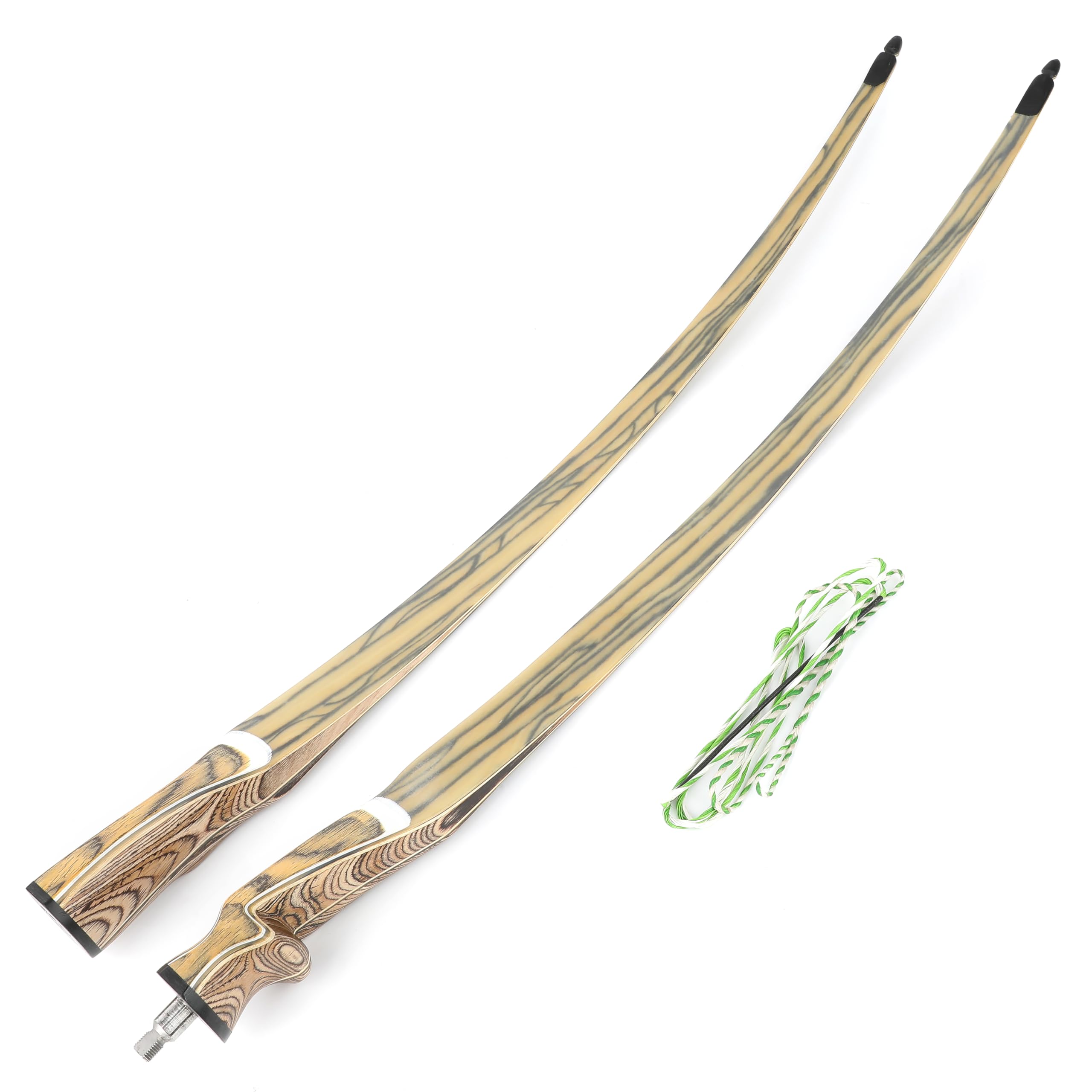 60/62/64 Zoll Takedown-Longbow, 20-50 Lbs, traditioneller Holz-Dreieckbogen, rechte Hand, für Jagd, Zielschießen und Training‌