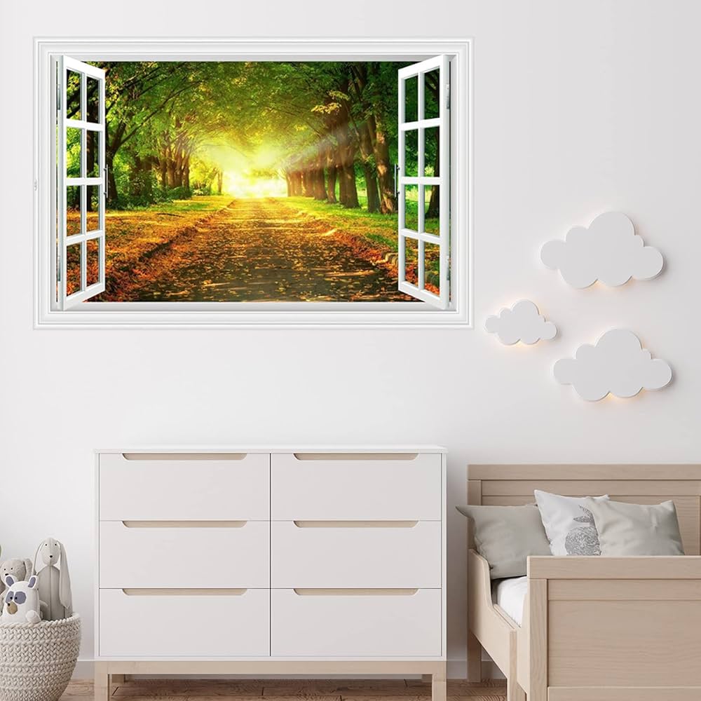 １点限り!! ウォールステッカー 70×45cm 風景 絵画風 壁紙ポスター 1点限り!! ウォールステッカー 70×45cm 風景 絵画風 壁紙