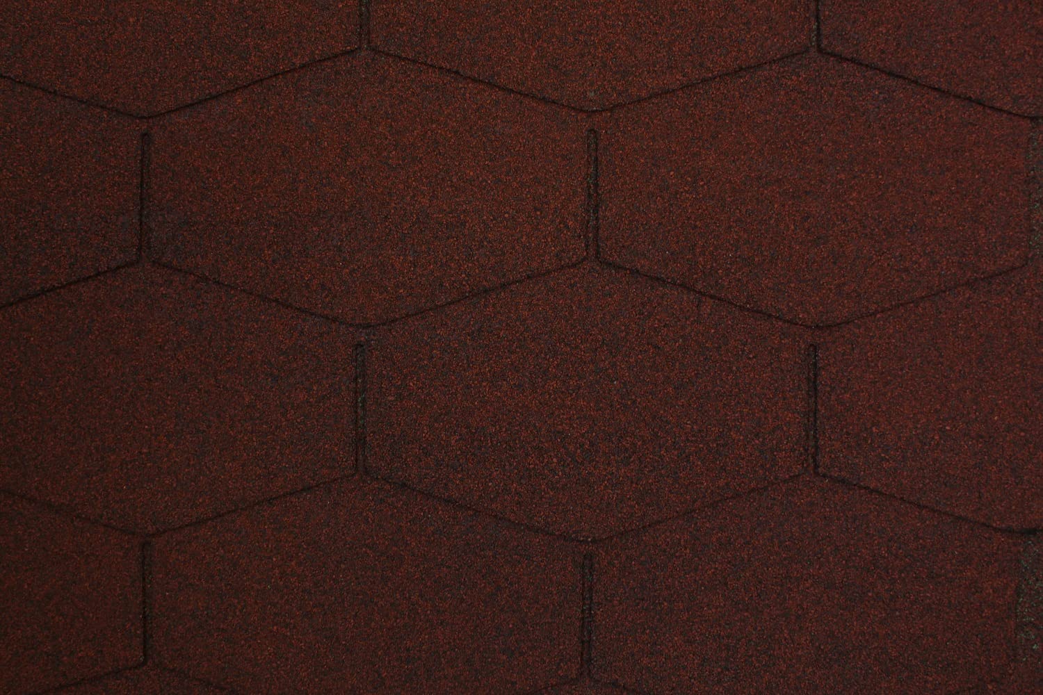 Gartenwelt Riegelsberger Tegole bituminose Premium PRO S125 Triangolo 1 m² Rosso con inserto in velo di vetro Tegole per tetti